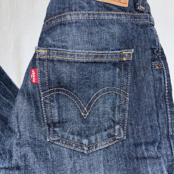 Levi's 514 Jeans Boy's 14 27 Blue Slim Straight‎ Denim Medium Wash W27L27 - Picture 2 of 5